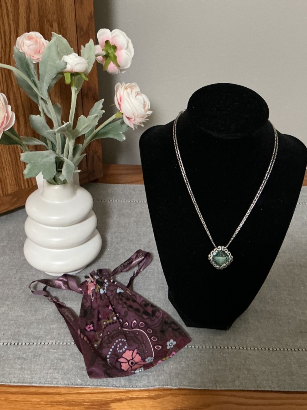 Brighton Danube Blue Crystal Necklace - Picture 4 of 4